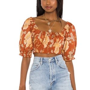 Spell Sloan Cropped Top in Ochre